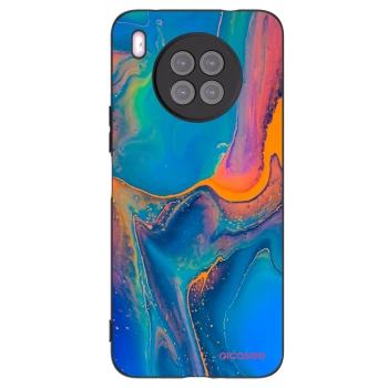 Picasee fekete szilikon tok az alábbi mobiltelefonokra Huawei Nova 8i - Rainbow