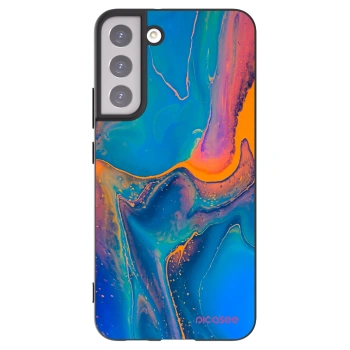 Picasee fekete szilikon tok az alábbi mobiltelefonokra Samsung Galaxy S22+ 5G - Rainbow
