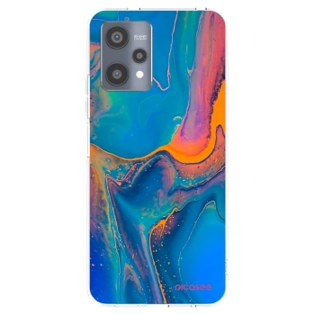 Picasee átlátszó szilikon tok az alábbi mobiltelefonokra Realme 9 Pro 5G - Rainbow
