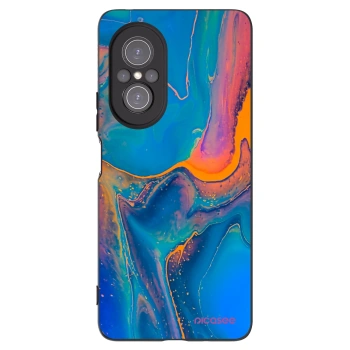 Picasee fekete szilikon tok az alábbi mobiltelefonokra Huawei Nova 9 SE - Rainbow