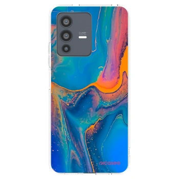 Picasee átlátszó szilikon tok az alábbi mobiltelefonokra Vivo V23 5G - Rainbow