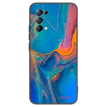 Picasee fekete szilikon tok az alábbi mobiltelefonokra OPPO Reno 5 5G - Rainbow