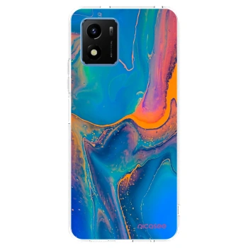 Picasee átlátszó szilikon tok az alábbi mobiltelefonokra Vivo Y01 - Rainbow