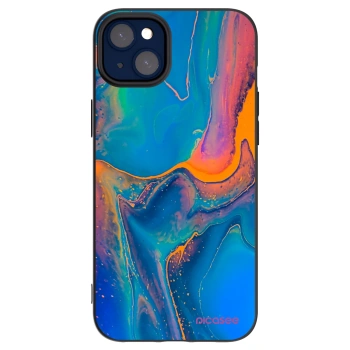 Picasee fekete szilikon tok az alábbi mobiltelefonokra Apple iPhone 14 Plus - Rainbow