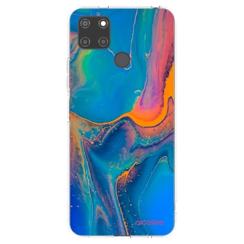 Picasee átlátszó szilikon tok az alábbi mobiltelefonokra Realme C21Y - Rainbow