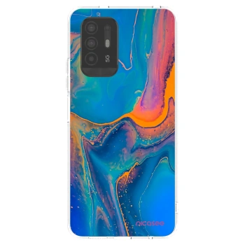 Picasee átlátszó szilikon tok az alábbi mobiltelefonokra OPPO A94 5G - Rainbow