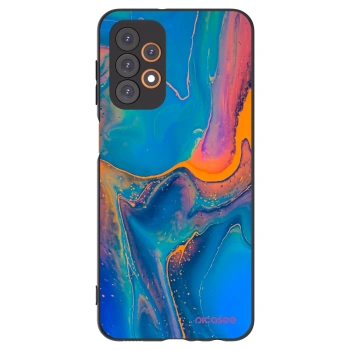 Picasee fekete szilikon tok az alábbi mobiltelefonokra Samsung Galaxy A23 A236B 5G - Rainbow