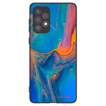 Picasee fekete szilikon tok az alábbi mobiltelefonokra Samsung Galaxy A73 5G - Rainbow