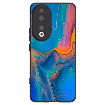 Picasee fekete szilikon tok az alábbi mobiltelefonokra Honor 90 5G - Rainbow
