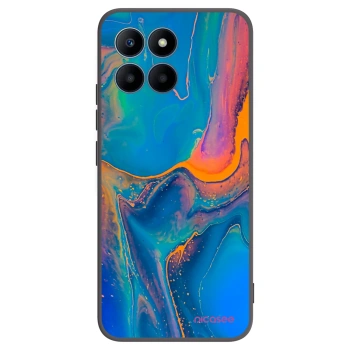 Picasee fekete szilikon tok az alábbi mobiltelefonokra Honor 70 Lite - Rainbow