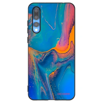 Picasee fekete szilikon tok az alábbi mobiltelefonokra Huawei P20 Pro - Rainbow