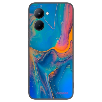 Picasee fekete szilikon tok az alábbi mobiltelefonokra Realme C33 (2023) - Rainbow