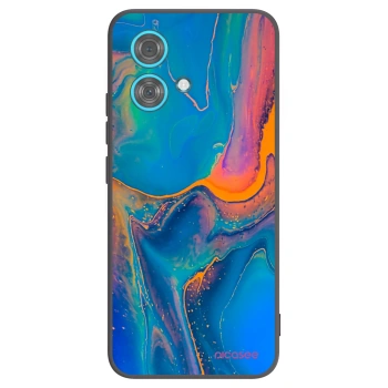 Picasee fekete szilikon tok az alábbi mobiltelefonokra Motorola Edge 40 Neo - Rainbow