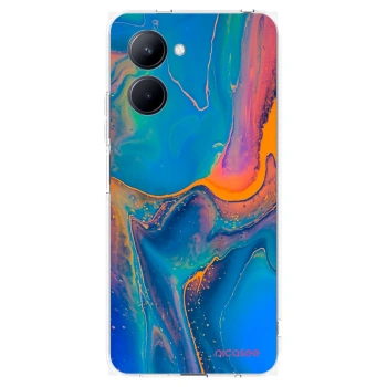 Picasee átlátszó szilikon tok az alábbi mobiltelefonokra Realme C33 (2023) - Rainbow