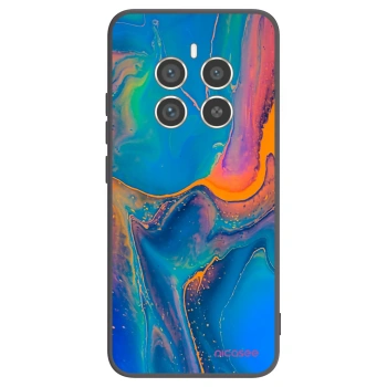 Picasee fekete szilikon tok az alábbi mobiltelefonokra Realme 12 Pro 5G - Rainbow