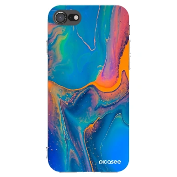Picasee átlátszó szilikon tok az alábbi mobiltelefonokra Apple iPhone 7 - Rainbow