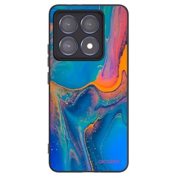 Picasee fekete szilikon tok az alábbi mobiltelefonokra Xiaomi 14T Pro - Rainbow