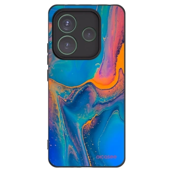 Picasee fekete szilikon tok az alábbi mobiltelefonokra Xiaomi Redmi Note 14 5G - Rainbow