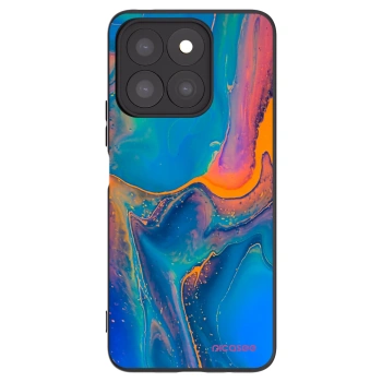 Picasee fekete szilikon tok az alábbi mobiltelefonokra Honor X8c - Rainbow