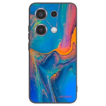 Picasee fekete szilikon tok az alábbi mobiltelefonokra Xiaomi Redmi Note 14S - Rainbow