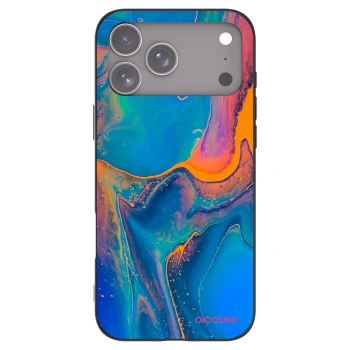 Picasee fekete szilikon tok az alábbi mobiltelefonokra Apple iPhone 17 Pro Max - Rainbow