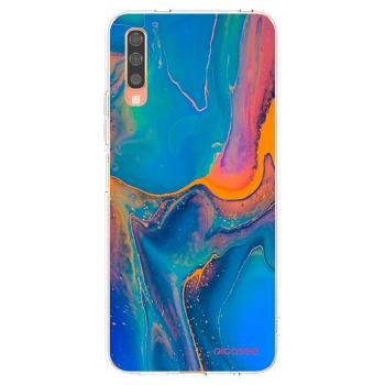 Picasee átlátszó szilikon tok az alábbi mobiltelefonokra Samsung Galaxy A70 A705F - Rainbow