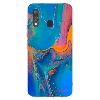 Picasee átlátszó szilikon tok az alábbi mobiltelefonokra Samsung Galaxy A40 A405F - Rainbow