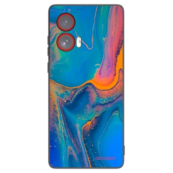Picasee fekete szilikon tok az alábbi mobiltelefonokra Motorola Edge 50 Fusion - Rainbow