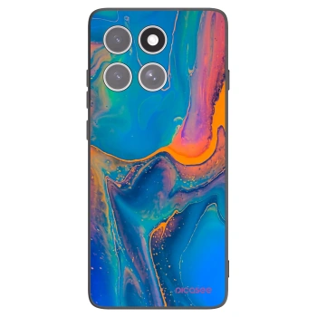Picasee fekete szilikon tok az alábbi mobiltelefonokra Motorola Edge 60 Fusion - Rainbow