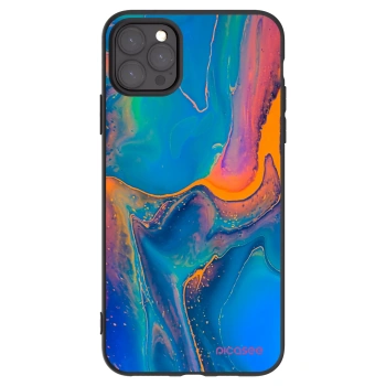 Picasee fekete szilikon tok az alábbi mobiltelefonokra Apple iPhone 11 Pro Max - Rainbow