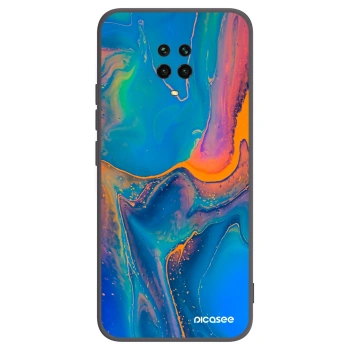 Picasee fekete szilikon tok az alábbi mobiltelefonokra Xiaomi Redmi Note 9S - Rainbow