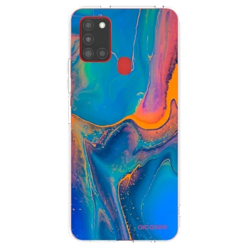 Picasee átlátszó szilikon tok az alábbi mobiltelefonokra Samsung Galaxy A21s - Rainbow