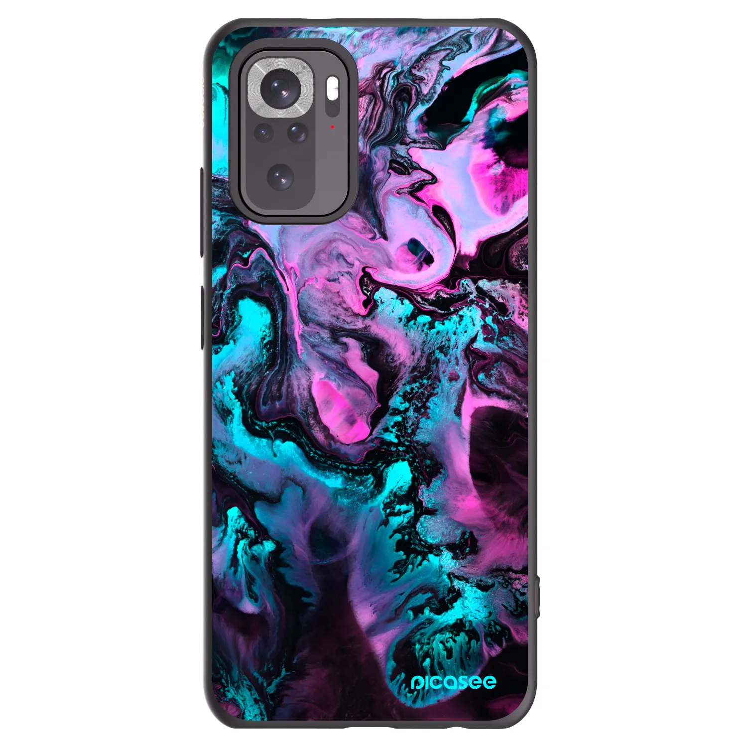 Picasee fekete szilikon tok az alábbi mobiltelefonokra Xiaomi Redmi Note 10 - Lean