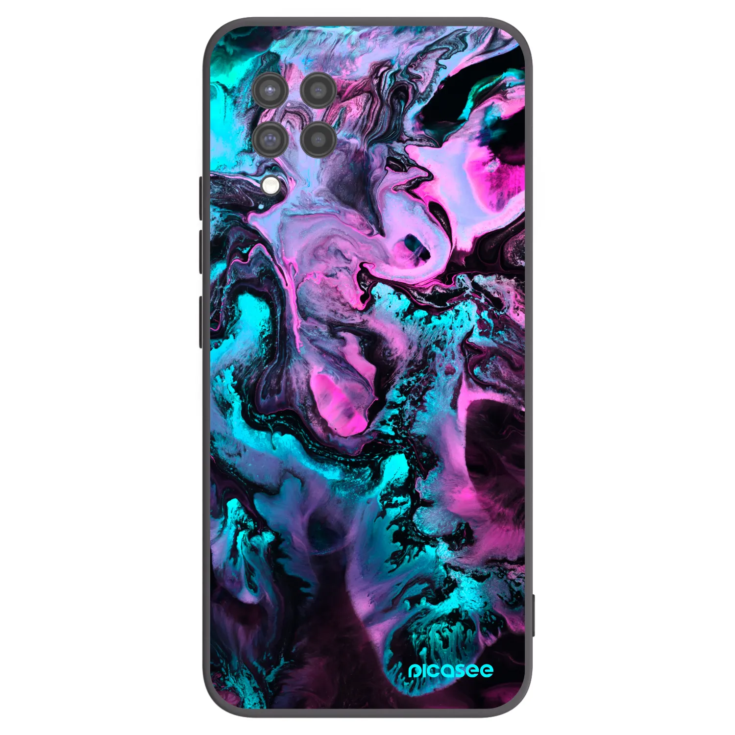 Picasee fekete szilikon tok az alábbi mobiltelefonokra Samsung Galaxy A42 A426B - Lean