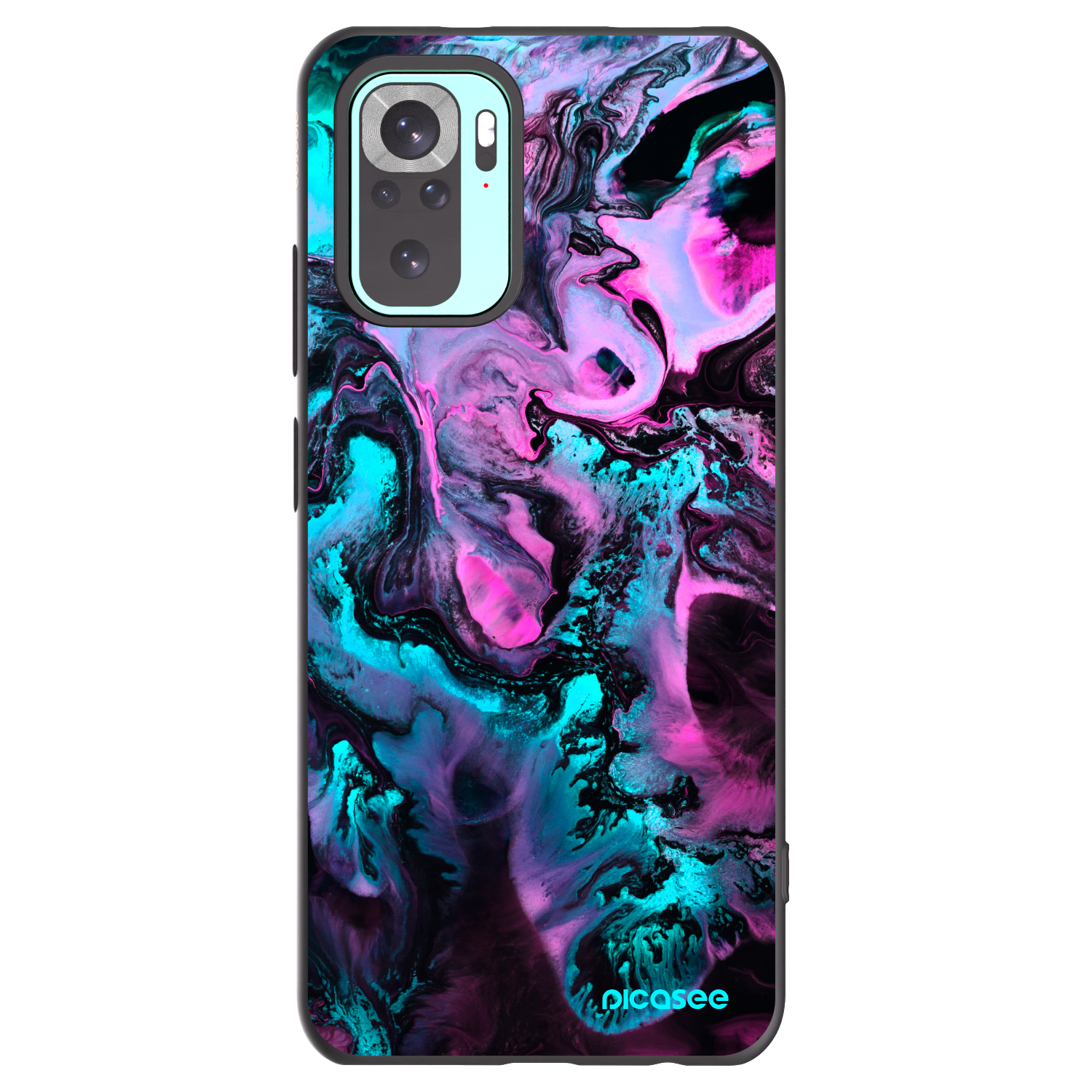 Picasee fekete szilikon tok az alábbi mobiltelefonokra Xiaomi Redmi Note 10 Pro - Lean