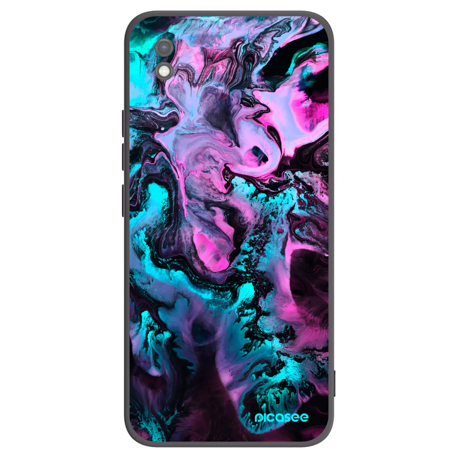 Picasee fekete szilikon tok az alábbi mobiltelefonokra Xiaomi Redmi 9AT - Lean