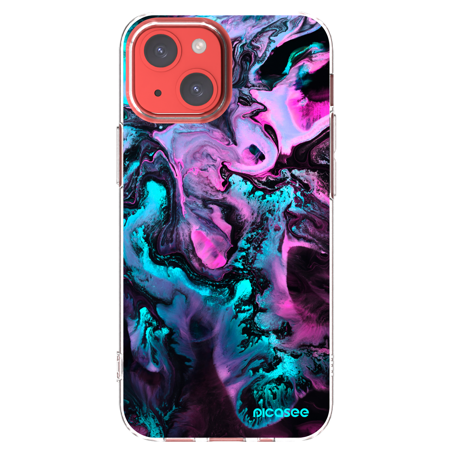 Picasee átlátszó szilikon tok az alábbi mobiltelefonokra Apple iPhone 13 mini - Lean