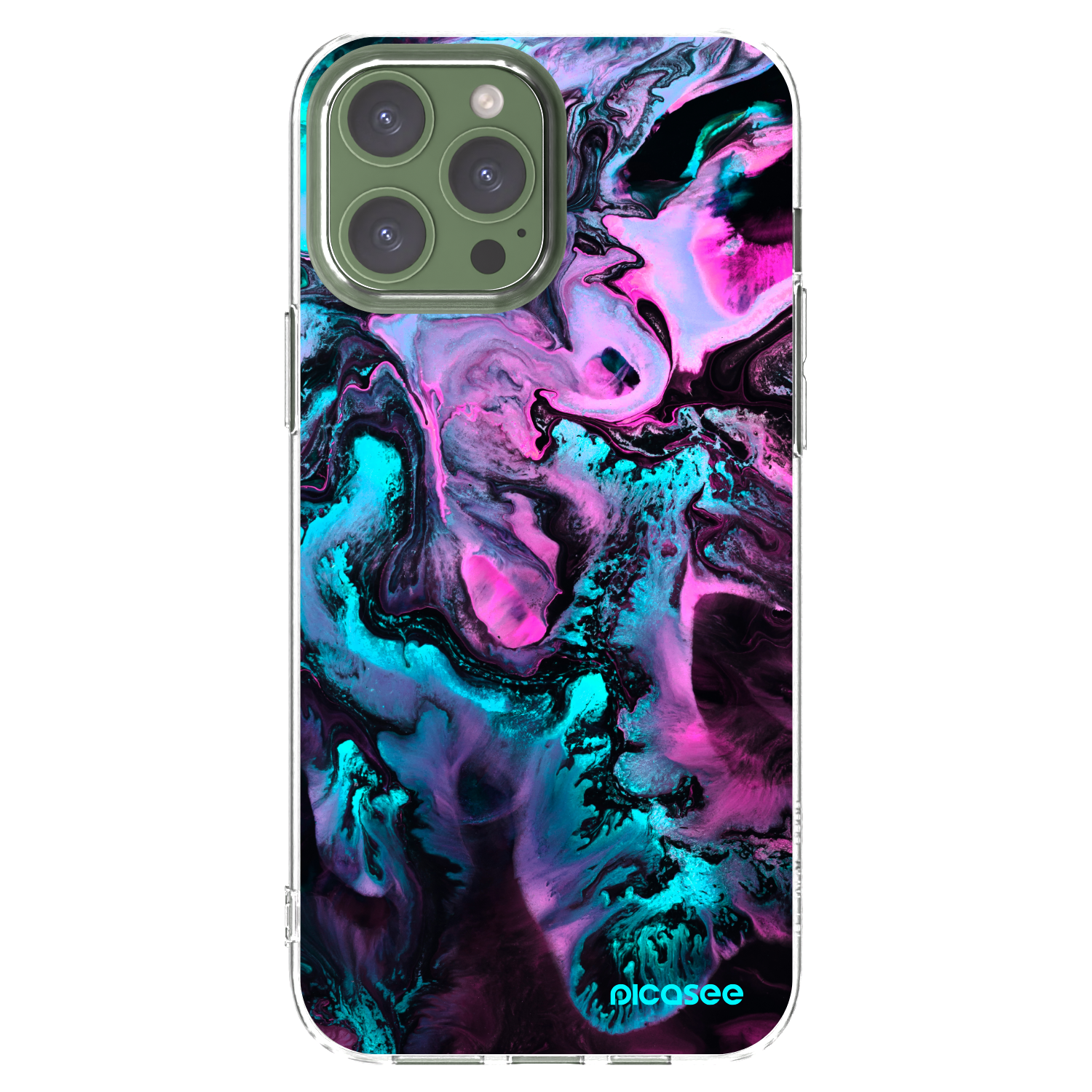 Picasee átlátszó szilikon tok az alábbi mobiltelefonokra Apple iPhone 13 Pro Max - Lean