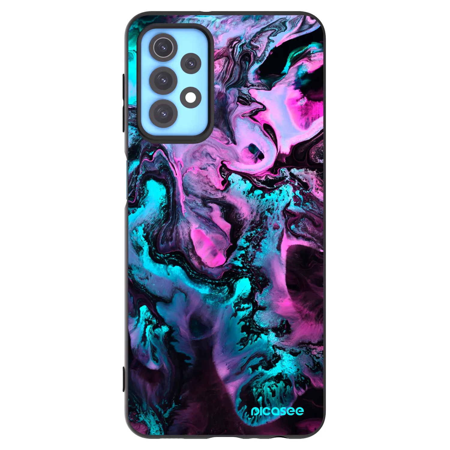 Picasee fekete szilikon tok az alábbi mobiltelefonokra Samsung Galaxy A32 4G SM-A325F - Lean