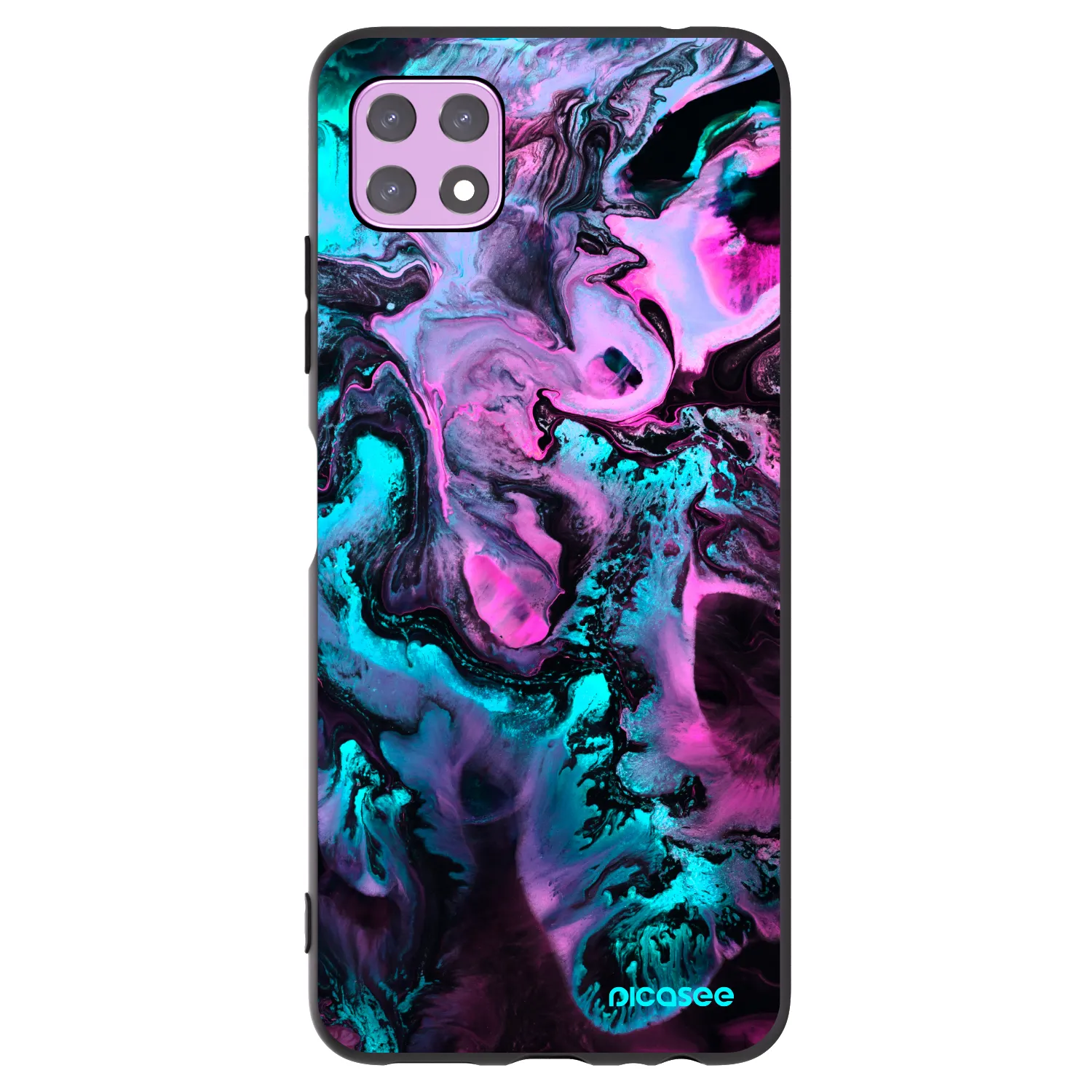 Picasee fekete szilikon tok az alábbi mobiltelefonokra Samsung Galaxy A22 A226B 5G - Lean