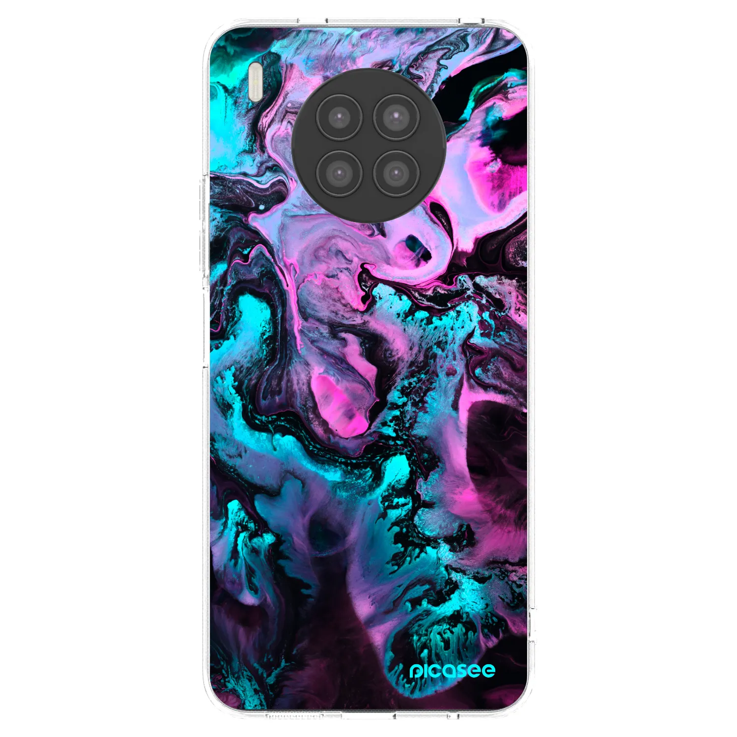 Picasee átlátszó szilikon tok az alábbi mobiltelefonokra Huawei Nova 8i - Lean