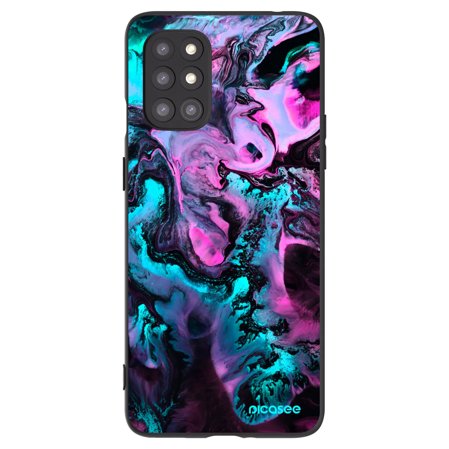 Picasee fekete szilikon tok az alábbi mobiltelefonokra OnePlus 8T - Lean