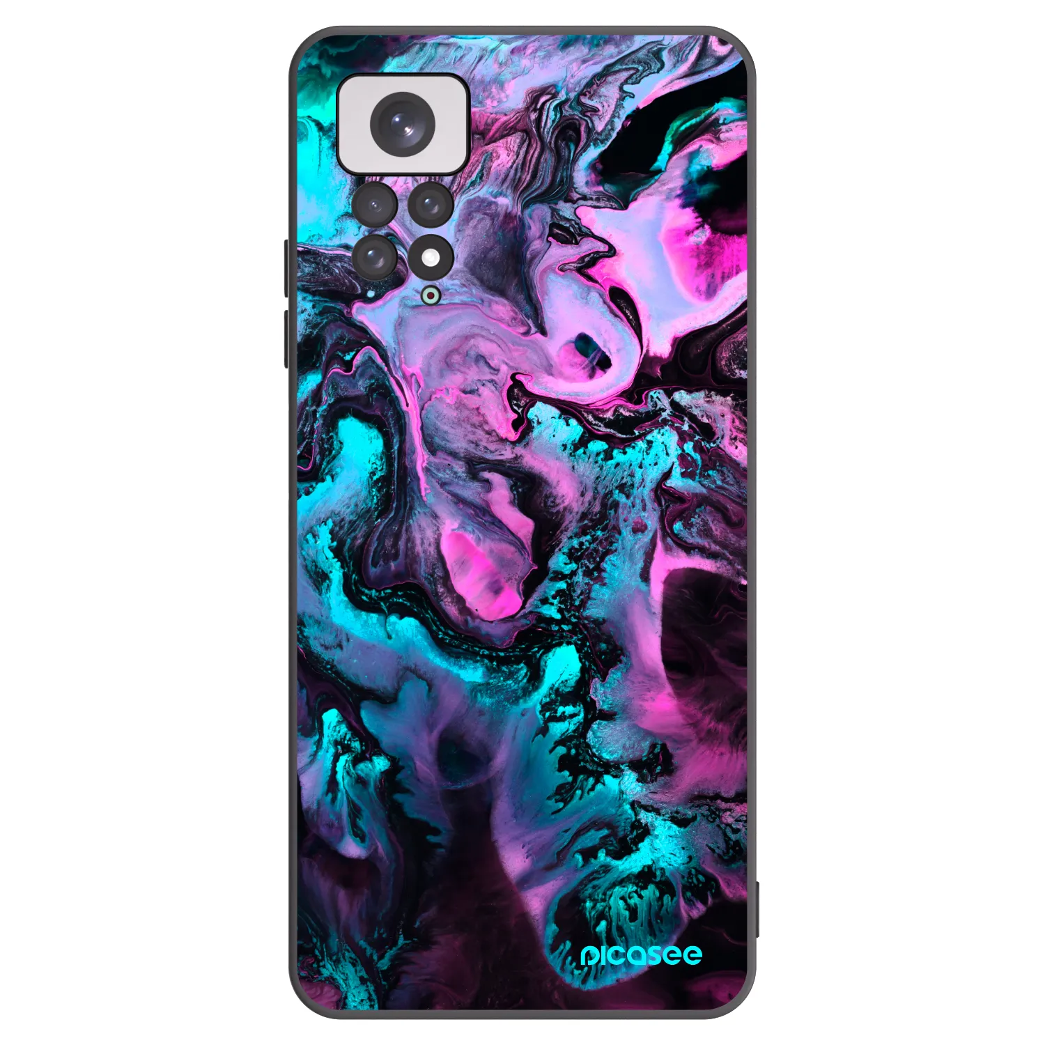 Picasee fekete szilikon tok az alábbi mobiltelefonokra Xiaomi Redmi Note 11 - Lean