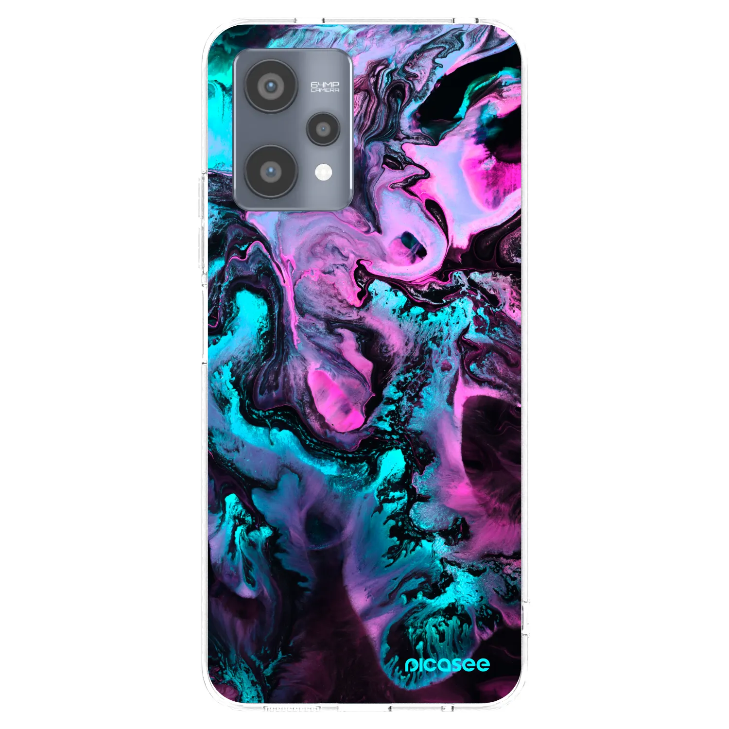 Picasee átlátszó szilikon tok az alábbi mobiltelefonokra Realme 9 Pro 5G - Lean