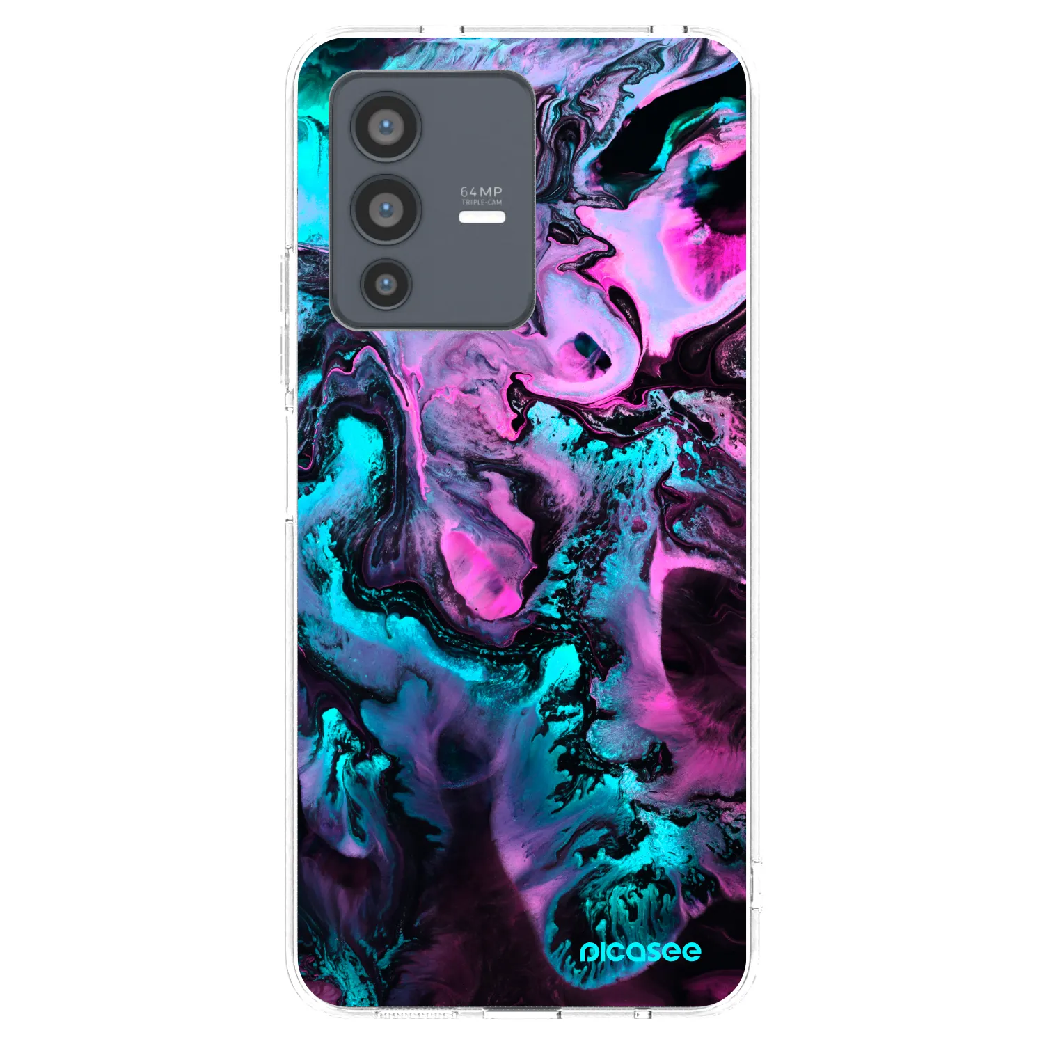 Picasee átlátszó szilikon tok az alábbi mobiltelefonokra Vivo V23 5G - Lean