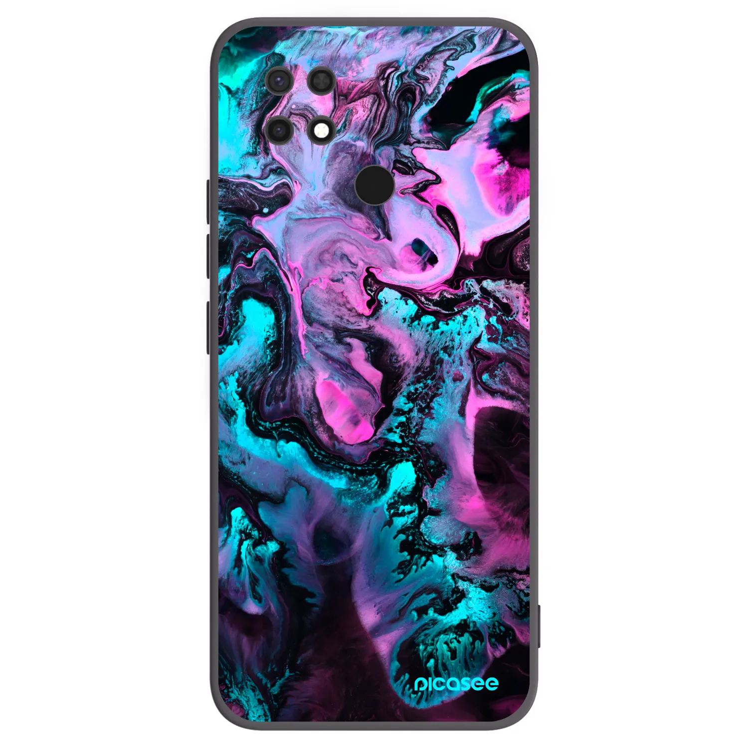 Picasee fekete szilikon tok az alábbi mobiltelefonokra Xiaomi Redmi 10C - Lean