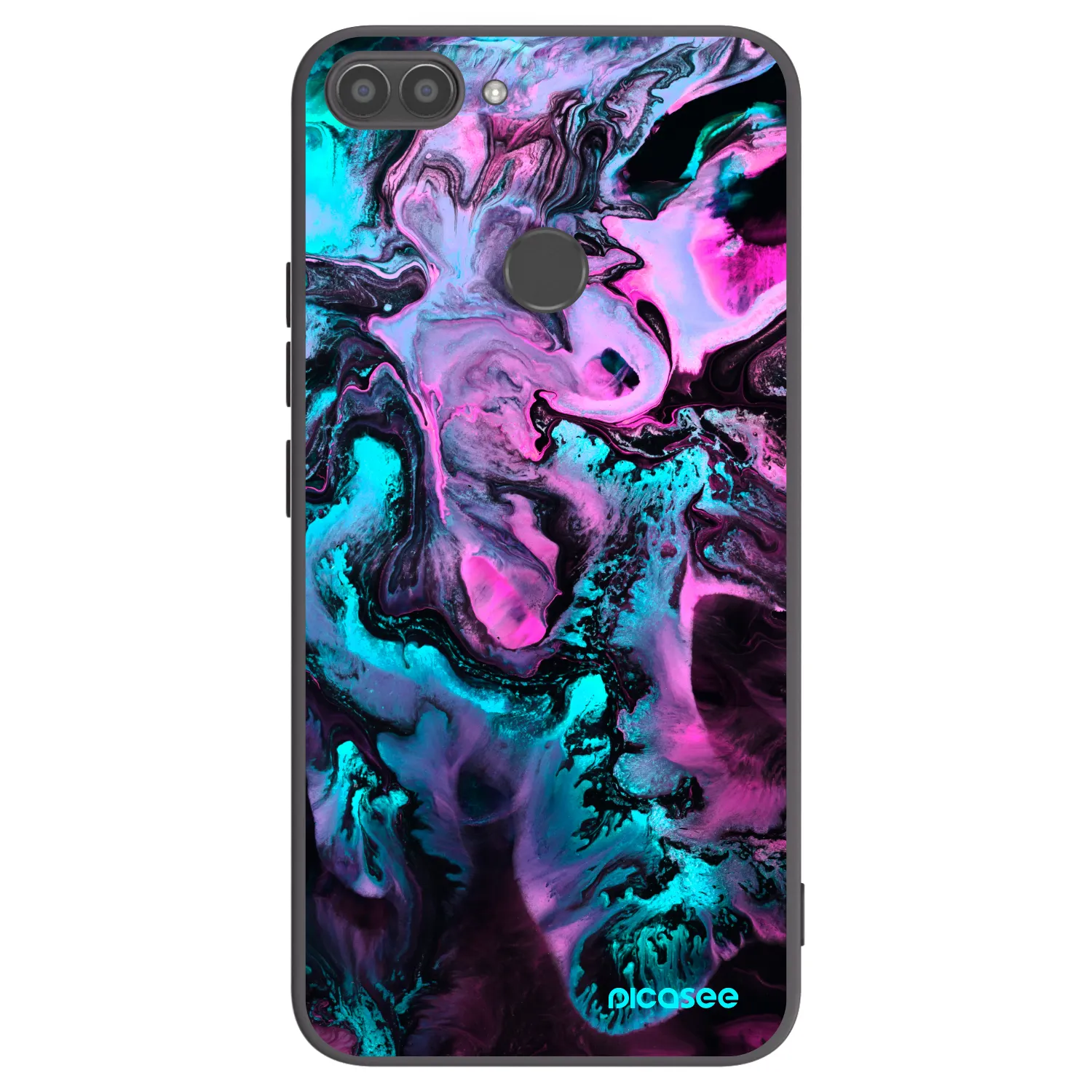 Picasee fekete szilikon tok az alábbi mobiltelefonokra Huawei P Smart - Lean