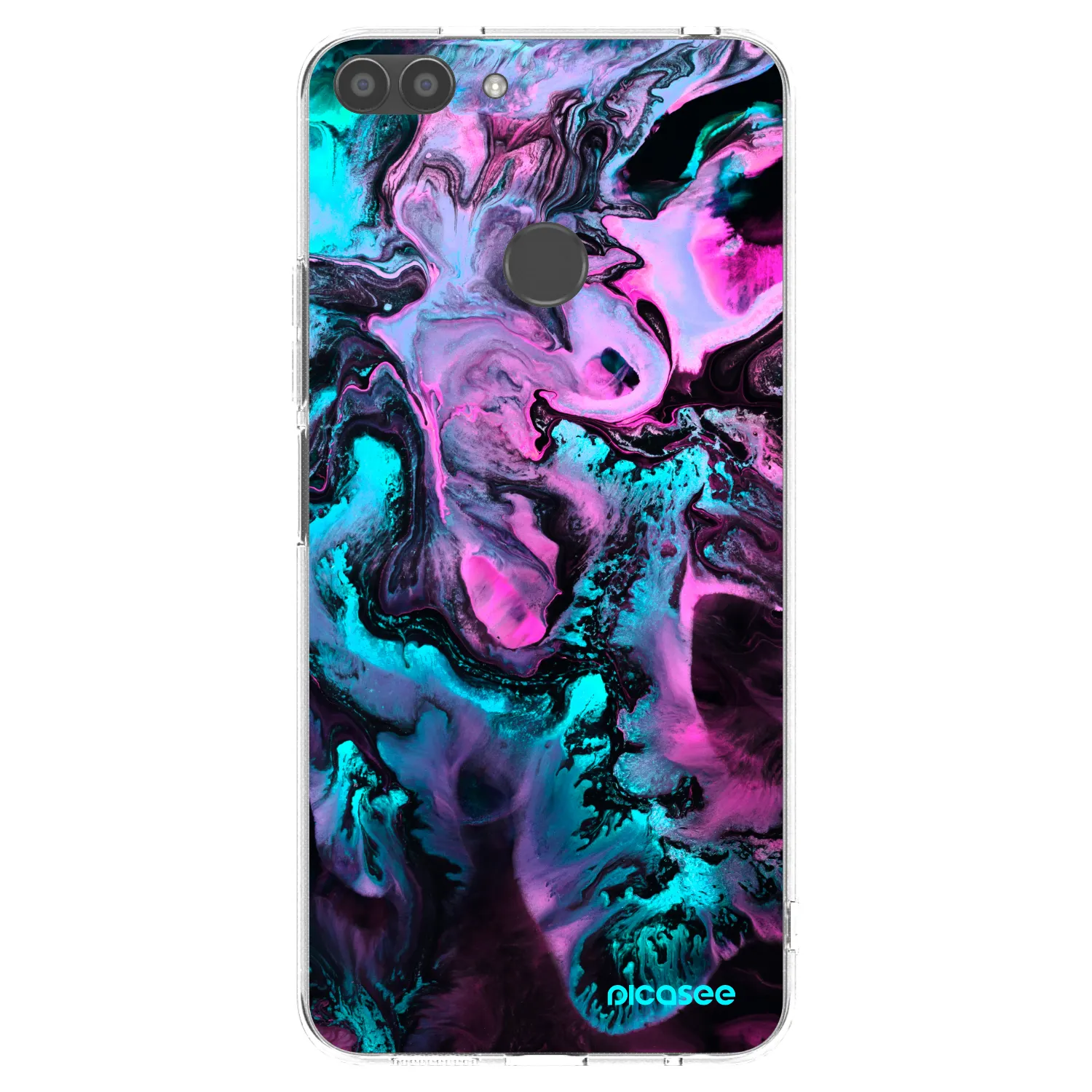 Picasee átlátszó szilikon tok az alábbi mobiltelefonokra Huawei P Smart - Lean