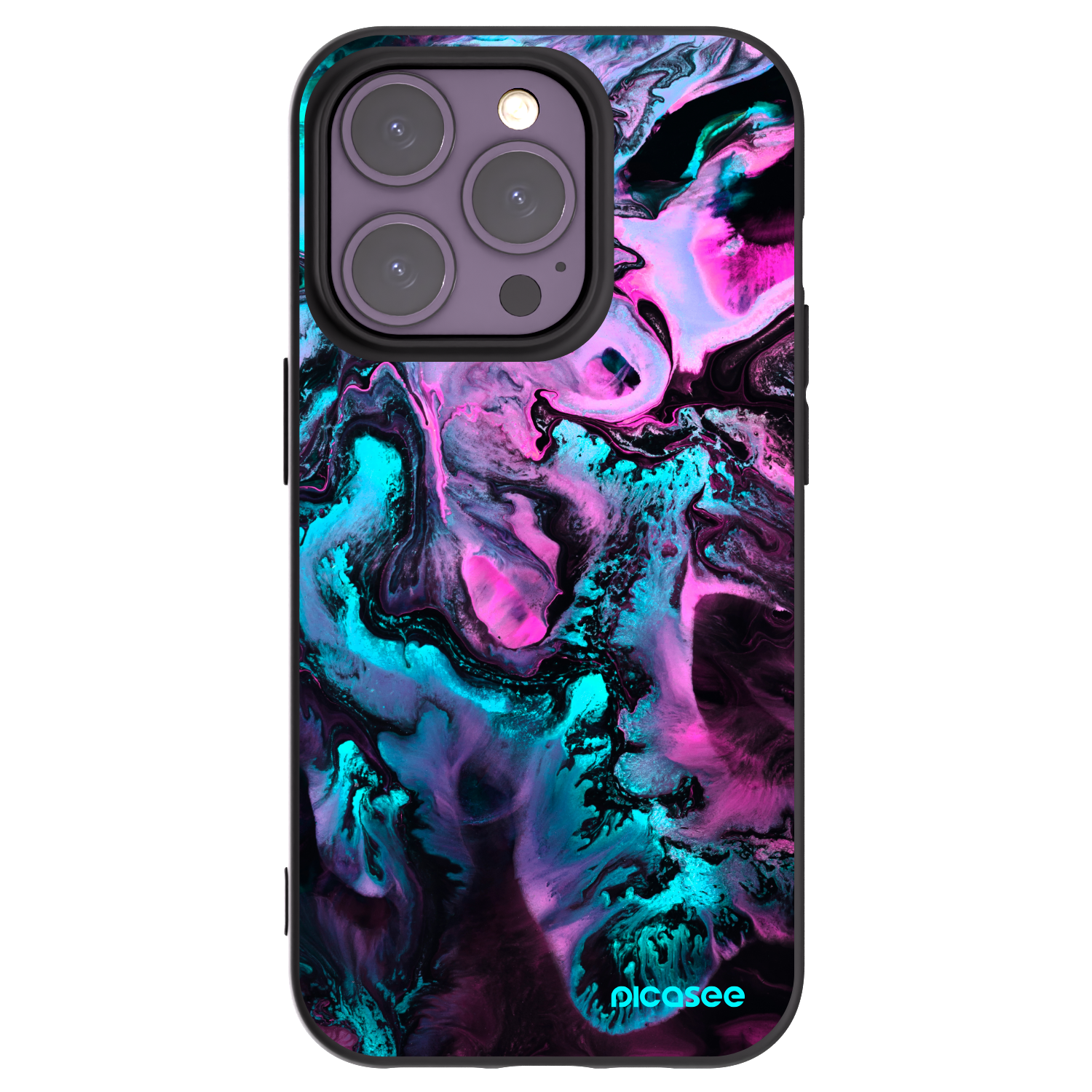 Picasee fekete szilikon tok az alábbi mobiltelefonokra Apple iPhone 14 Pro - Lean