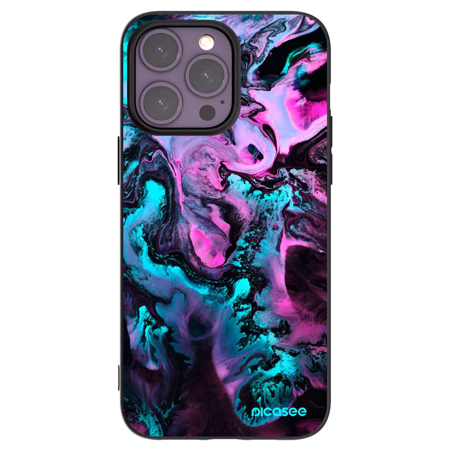 Picasee fekete szilikon tok az alábbi mobiltelefonokra Apple iPhone 14 Pro Max - Lean